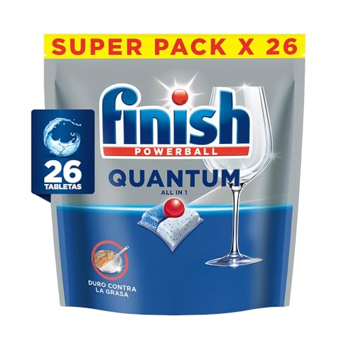 Detergente para Lava Louças em tabletes Finish Quantum All in 1 com 26 unidades