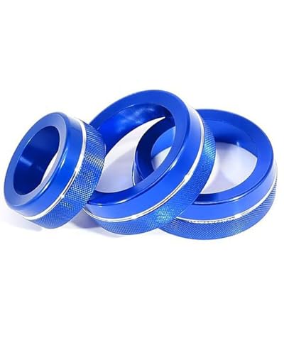 Temperature Adjustment Knob Air Conditioning Volume Switch Knob Ring Climate Control HVAC (Silver)