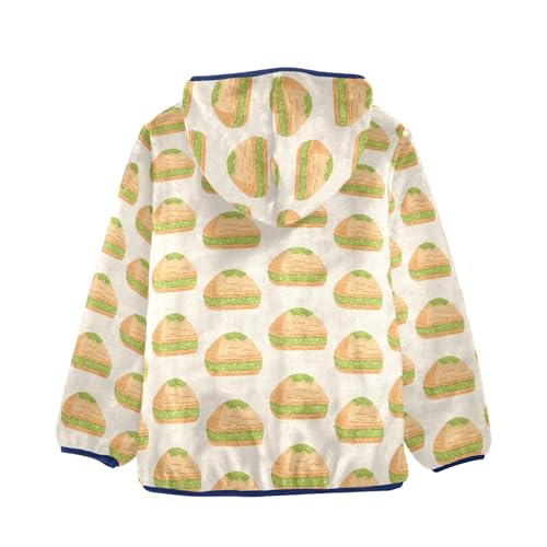 Pistachio Baklava Girls Fleece Jacket Girls Fall Jacket Girls Zip Up Hoodie Girls Sherpa Jacket 2-10T2