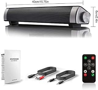 Bluetooth 5.0 Computer Speakers, Wired and Wireless Computer Sound Bar, 2.0 Channel 10W