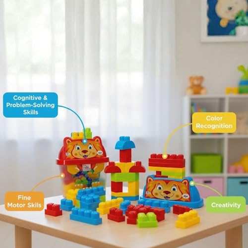 Image of TOYTALES Blocks 24 Pieces Building Blocks Set for Kids, Multicolor