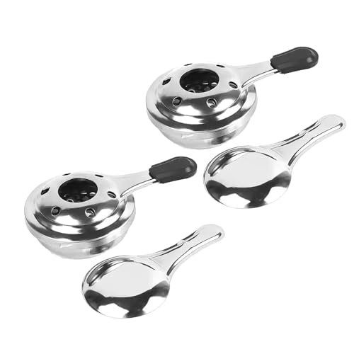 Wilsonzin Stufa ad Alcool,Bruciatore per fonduta,Portatile Fornello a Gas Fornello ad Alcool,Pentola ad Alcool in Acciaio Inox per Campeggio All'aperto, Barbecue, Escursionismo, Cucina