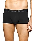 Calvin Klein Men's Underwear Iron Strength Micro Low Rise Trunks, Black, Medium