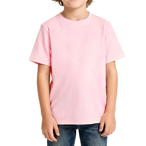 Image of Magic Park 6M-14Y Baby Short Long Sleeve Tee Tops Toddler T-Shirt Kids Solid Color Shirts Boys Girls Casual Blouse