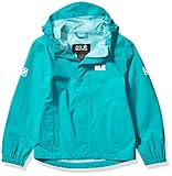 PFC-frei Jack Wolfskin Kinder Pine Creek Hardshelljacke, Aquamarine, 128
