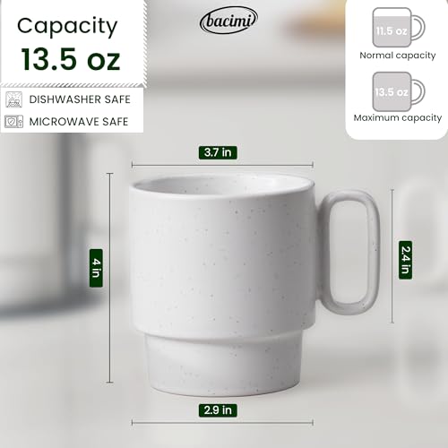 Set de 4 tazas apilables Bacimi con soporte metálico miniatura 3