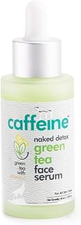 mCaffeine Green Tea Hydrating Face Serum for Glowing Skin with Vitamin C & Hyaluronic Acid | Reduces Dark Spots, Pigmentat... Price In India