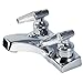 Bathroom Faucet 4" Acrylic Lever Handle W/ Pop-Up