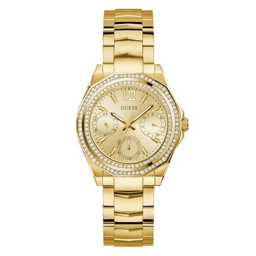 GUESS Women’s 36mm Gold-Tone Watch Champagne Dial Bracelet