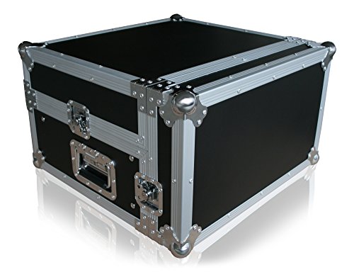 Winkelrack 2+8HE Flightcase mit Ablage Notebook