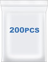 Vista 11 de 100 unidades de bolsas de plástico transparentes con cierre de cremallera, 7" x 9", 2.4 mil, bolsas Ziplock gruesas, bolsas con cierre de foto