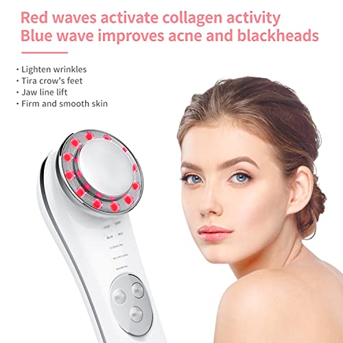 SASAAJIJI Face Massager 7 in 1 Microcurrent Facial Device Galvanic