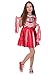 Rubie's - 301086-l, Costume Cheerleader High School Musical per Bambina, Ideale per Halloween, Carnevale e Feste in Maschera, Comprende Vestito e Pon Pon, Rosso, L