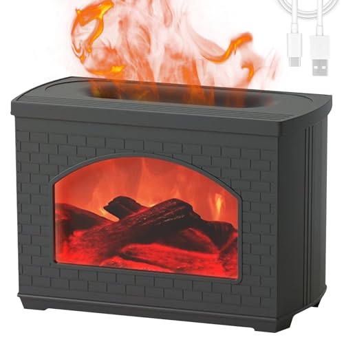 Difusor aromático eléctrico Flame Humidifier USB 270ML