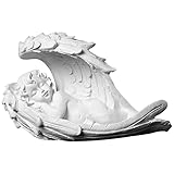✉[Beste Geschenke] Ein wunderbares und schönes Geschenk für Hochzeiten, Weihnachten, Geburtstage, Hausfrauen, Jungvermählten usw. Sleeping Baby in Wings ist das perfekte Geschenk für eine Familie, einen Rasen oder Garten, eine Veranda, ein Engelsgeschenk zum Gedenken an den Garten oder eine Sammlung von Engelfiguren , ein einzigartiges und schönes Geschenk, und ist das Lieblingsgeschenk, das Sie erhalten.