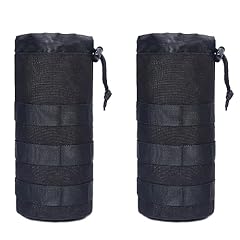 #08 Black - Water Bottle Pouch - 2 Pack