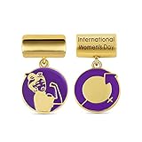 GNOCE Internationaler Frauentag Anhänger Dangle Charm Sterling Silber 18 Karat vergoldet Beads Charm Fit Armband/Halskette Mode Schmuck Geschenk für Frauen Mutter
