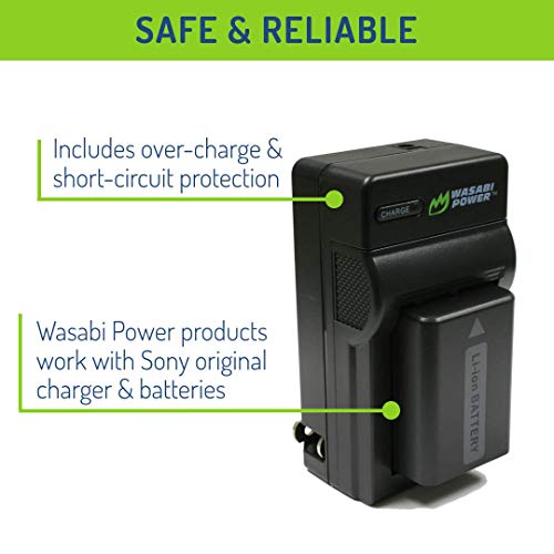 Wasabi Power Np-Fw50 Camera Battery (4-Pack) And Charger Compatible With Sony Zv-E10, Alpha A6000, A6300, A6400, A6500, A7, A7 Ii, A7R, A7R Ii, A7S, A7S Ii, Rx10 Ii, Iii, Iv #TOP12