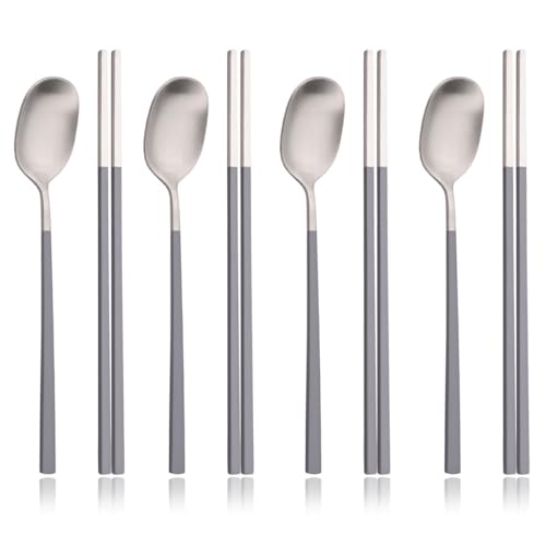 Easy Tteokguk (Korean Rice Cake Soup) Sujeo Set (Spoon & Chopsticks)