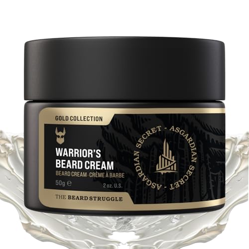Beard Cream by Beard Struggle-Asgardian Secret Moisturizer&Softener for Men-Hydrated with Avocado & Jojoba Oils-Beard & Mustache Growth Cream 50g