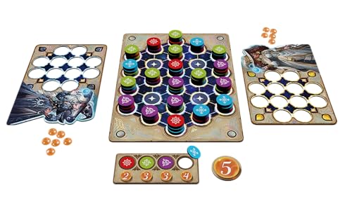 Débâcle Jeux - Mystria - Be the magician - Board Game - English and French, Blue, Purple, and Green, 27cm x 4.5cm - Image 3