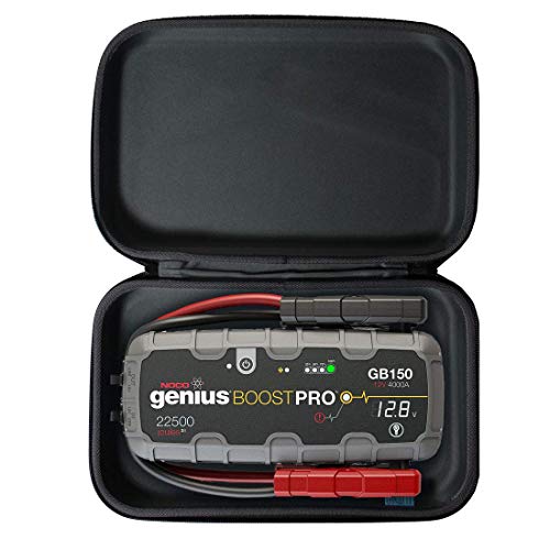 TUDIA EVA Travel Hard Shock Absorption Carrying Storage Case for 4000 Amp 12V Lithium Jump Starter Compatible with NOCO  - Detailed View