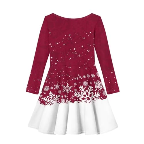 PinUp Angel Girl Long Sleeve Dress Christmas Casual Tunic Playwear Basic Party Dresses2