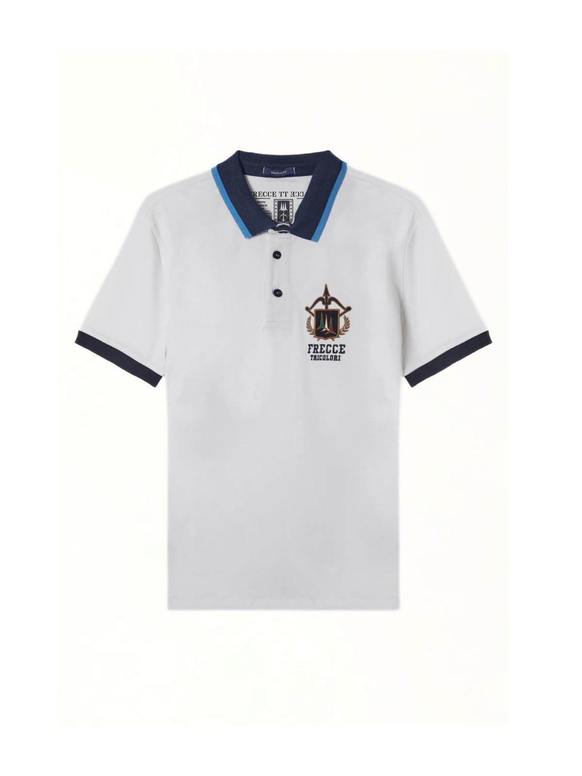 Aeronautica Militare Polo PO1761, da Uomo, in piqué, Maglia, t-Shirt, Maglietta, Maniche Corte, Frecce Tricolori