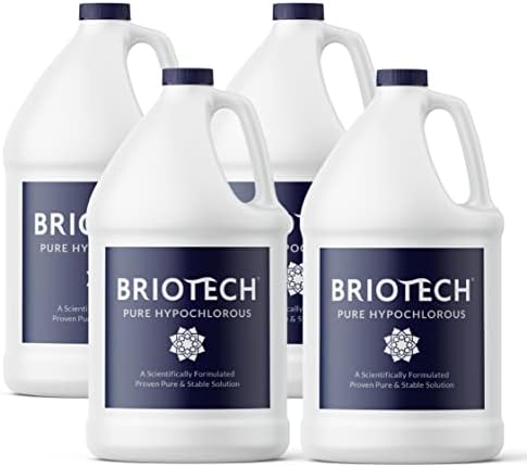 BRIOTECH Pure Hypochlorous Acid Spray and Cleanser, Original Premium HOCl Solution, Topical Skin Spray, Multi-Purpose Cleaner, Family Approved & Pet Friendly
