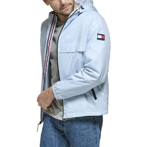 Image of Tommy Hilfiger Men's Simple Hooded Rain Jacket