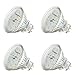 SEBSON 4x LED GU5.3 / MR16 5W Luce Calda 3000K, Sostituito 35W, 420lm, Ra97, 12V DC LED Spot Light, Faretto da Incasso, LED Lampadine senza Sfarfallio