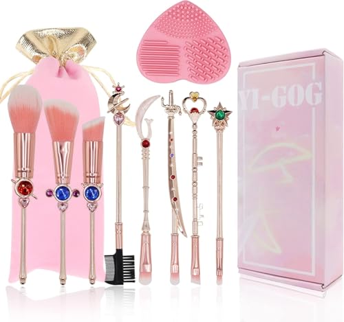 Pinceaux de maquillage Kawaii pour éviter les irritations de la peau et ranger facilement