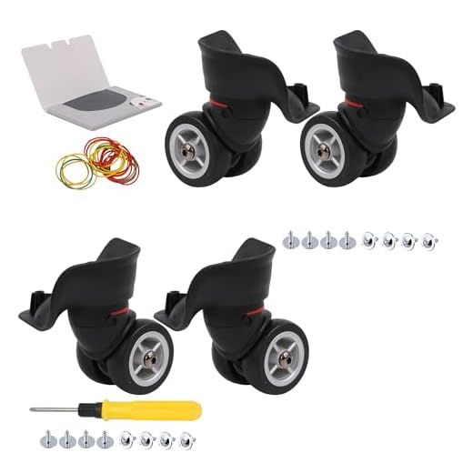 Can you return luggage with wheel problems Bstinay 2 Pair Replacement Luggage Wheels
