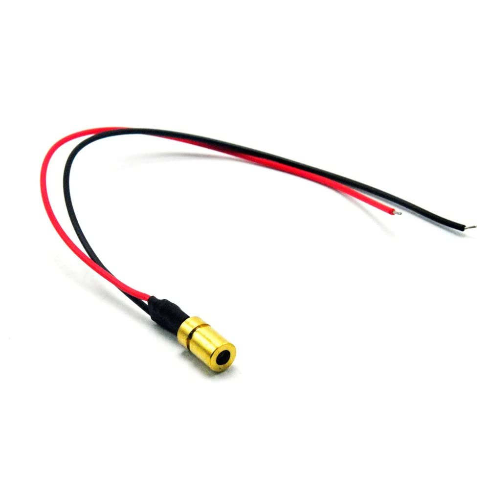 850nm 5mW IR DOT Modulo diodo Laser a infrarossi IR Ottone LED 6x10mm (Color : 1pc)