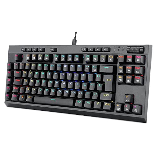 Redragon TECLADO GAMER OPTICO BROADSWORD K588RGB-PRO, Preto, UNICO