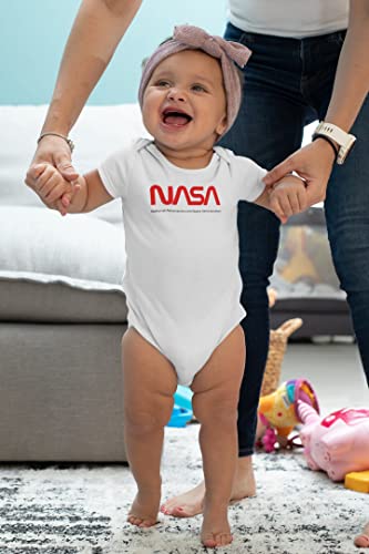 Nasa Approved Worm Logo Vintage Retro Graphic 80S Infant Baby Boy Girl Bodysuit White 6M #TOP7