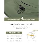 UV 50 Sun Hat for Women Wide Brim with Ponytail Hole Summer Packable Sunhat for Beach Fishing Hiking Gardening Waterproof - Image 3