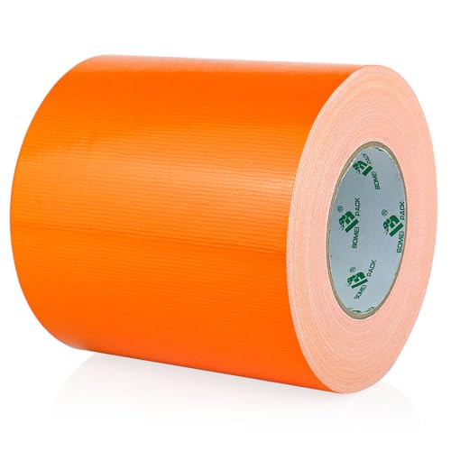 Image of BOMEI PACK 6inch Wide Orange Duct Tape, Heavy Duty Strong Waterproof Industrial Color Duct Tape 9.0mil x 6inch x 60yds for Crafts, Home Improvement, Repairs, & Projects