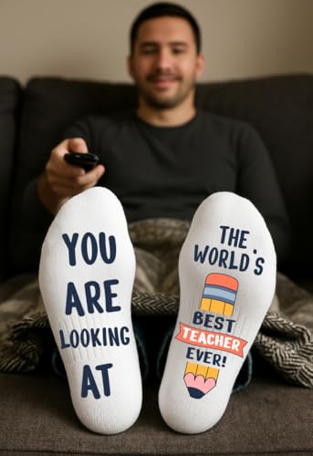 School Principal Off Duty Socks for Men and Women Teacher Funny Gifts3