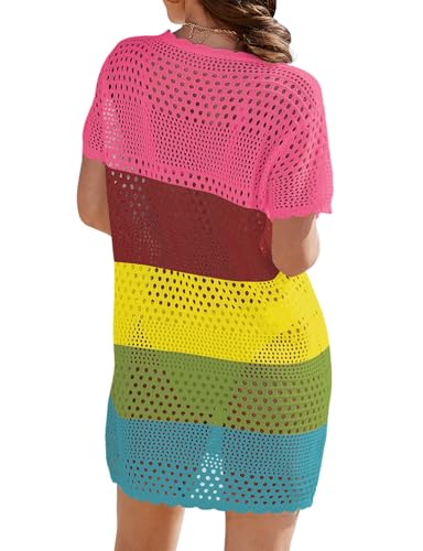 Image of Buauty Womens Swimsuits Coverup Bathing Suits Cover Ups Crochet Swimwear Bikini Beach Dresses 2026 Vacation Outfits