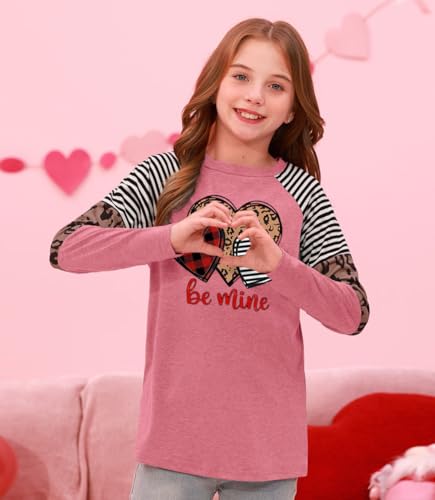 Image of BesserBay Girls St Patrick's Day Raglan Shirt Irish Sequin Lucky Stripe Shamrock Graphic Top 4-14 Years