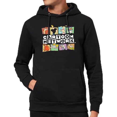 Image of Zavvi Official Cartoon Network Logo Characters Hoodie Adults Black - XL