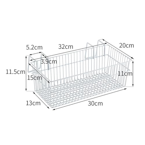 Panier suspendu robuste et résistant en fer blanc grande capacité - 3