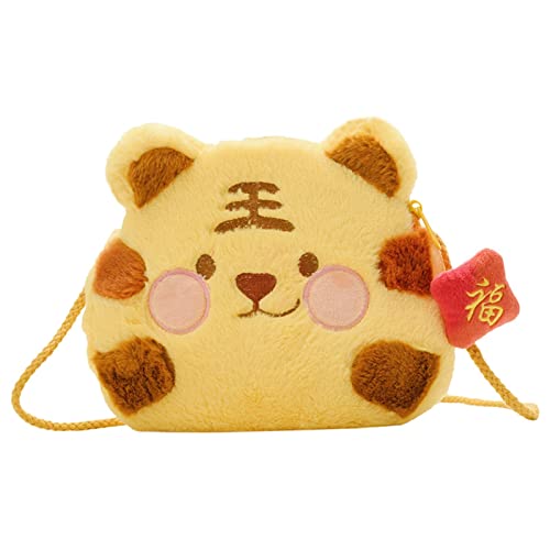 Bexdug Tiger Plush Purse Messenger Bags Cover