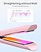 Wavytalk Professional Flat Iron Hair Straightener and Curler 2 in 1, Titanium Flat Iron for One-Pass Wonder 10S Fast Heat Up, Glide & Shine Straightener with Dual Voltage (1.18 Inch)