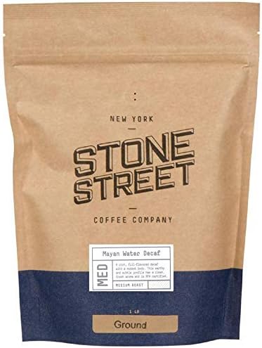 Decaf Coffee, Ground, Swiss Water Process Naturally Decaffeinated Coffee, Medium Roast, 1 LB
