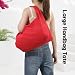 Imagen de Jywmsc Bolsos Hobo de Nailon para Mujer Bolso Tote Grande y Holgado Bolso de Hombro Informal Estilo Hippie con Forma de Media Luna