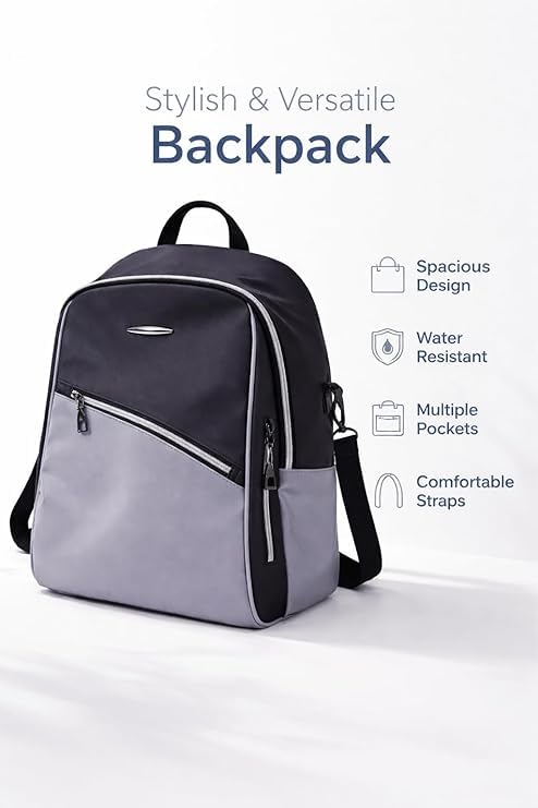 Image of Ethnic Style Waterproof Oxford Backpack for Women & Girls | Fashion Travel Canvas Look Nylon Bag | Large Capacity Printed Laptop Backpack for College