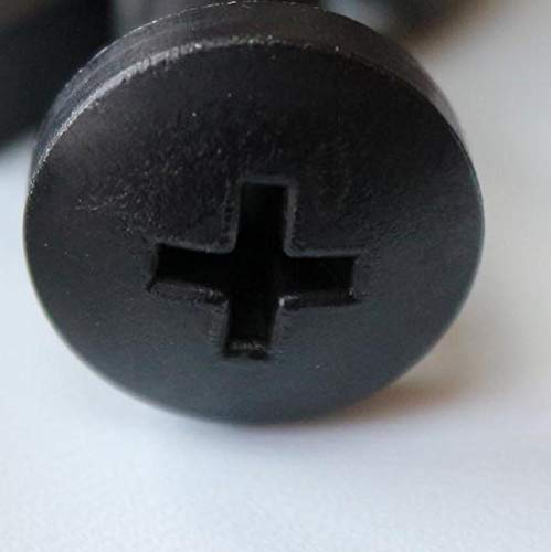 50 x Black Pan Head Screws Polypropylene (PP) Plastic Bolts, M6 x 20mm - Image 2