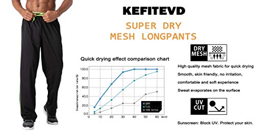 KEFITEVD Pantaloni da jogging da uomo leggeri con